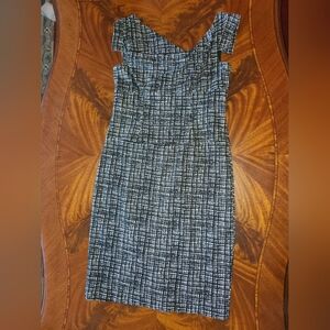 Adrianna Papell Black and White Dress